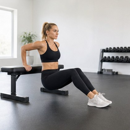Bench dip, women’s version