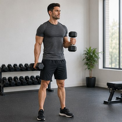 Hammer curl, men’s version