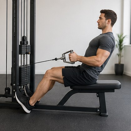 Seated cable row