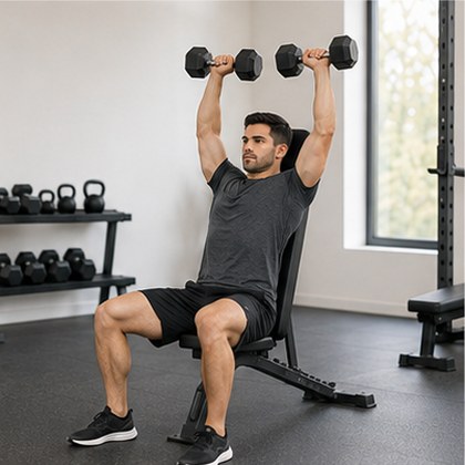 Seated dumbbell press
